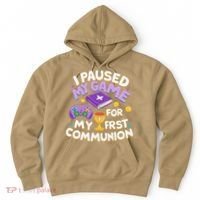My First Communion Video Game Controller Hoodie thumb 0