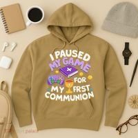 My First Communion Video Game Controller Hoodie thumb 3