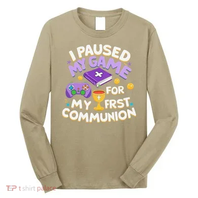 My First Communion Video Game Controller Long Sleeve Shirt