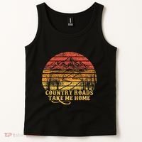 Music Fans Country Roads Take Me Home Tank Top thumb 2