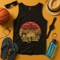 Music Fans Country Roads Take Me Home Tank Top thumb 4