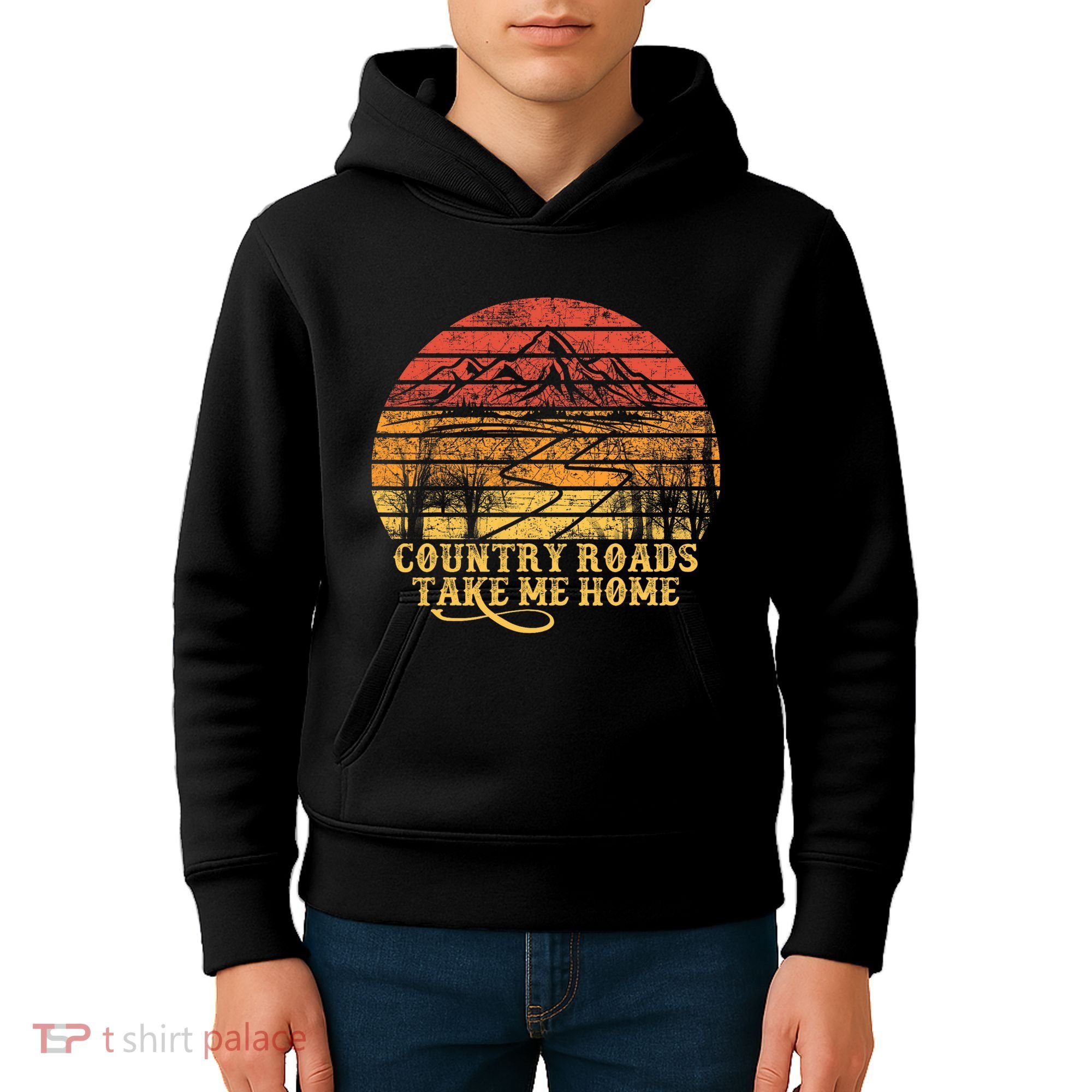 Music Fans Country Roads Take Me Home Kids Hoodie
