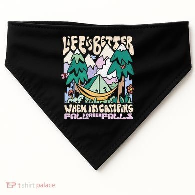 Mountains Fall Creek Falls Tennessee Camping USA-Made Doggie Bandana
