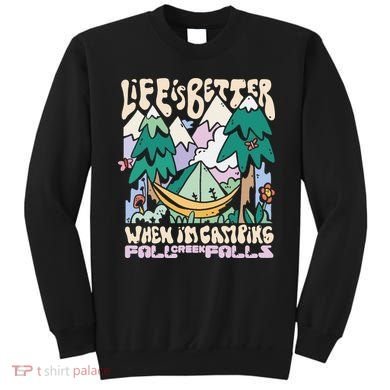 Mountains Fall Creek Falls Tennessee Camping Sweatshirt