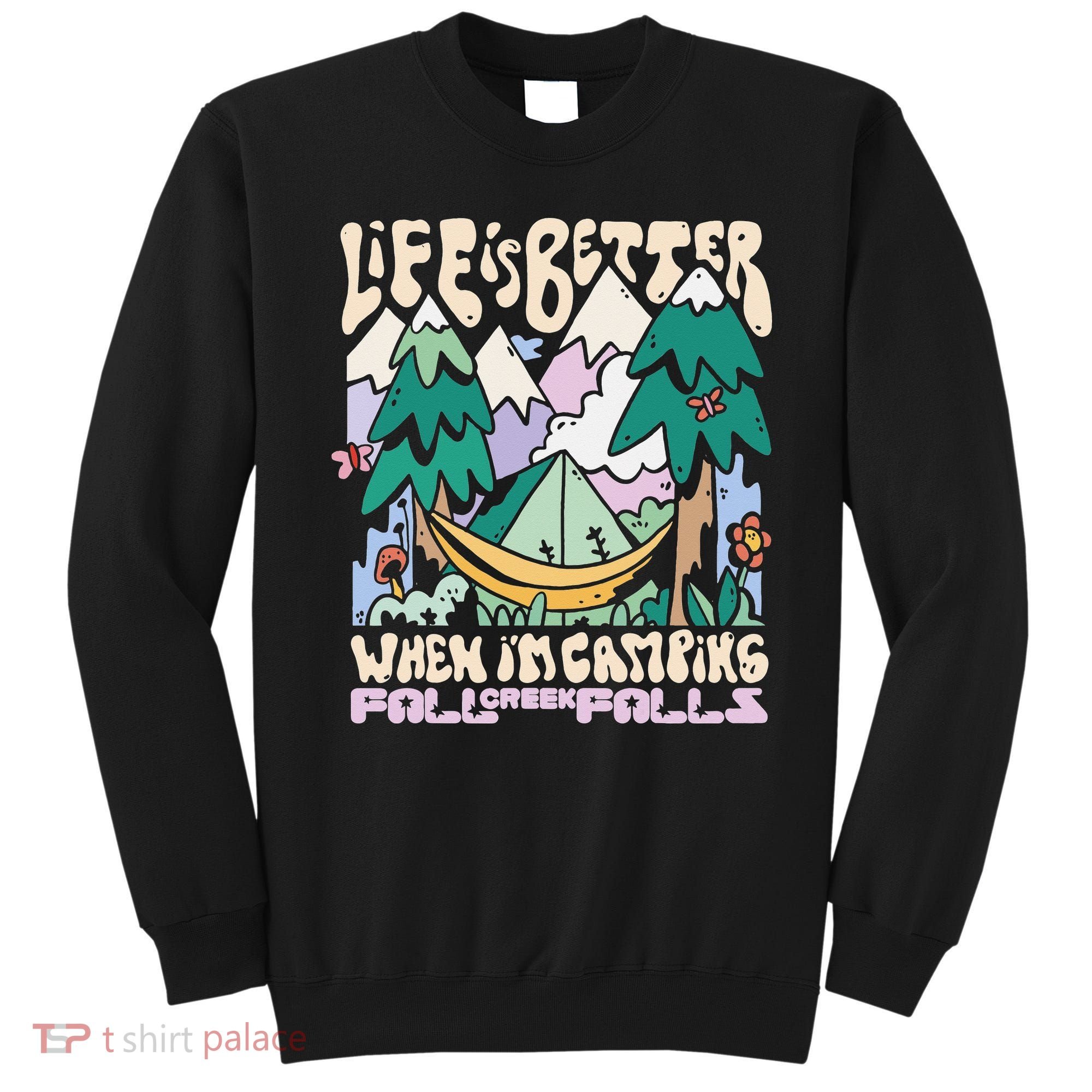 Mountains Fall Creek Falls Tennessee Camping Sweatshirt