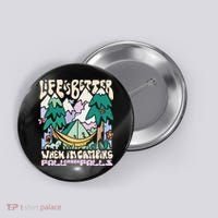 Mountains Fall Creek Falls Tennessee Camping Button thumb 0