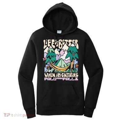 Mountains Fall Creek Falls Tennessee Camping Women's Hoodie