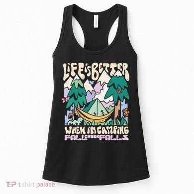 Mountains Fall Creek Falls Tennessee Camping Women's Tank Top