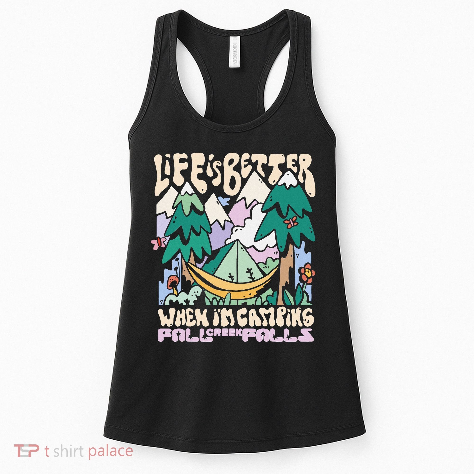 Mountains Fall Creek Falls Tennessee Camping Women's Tank Top