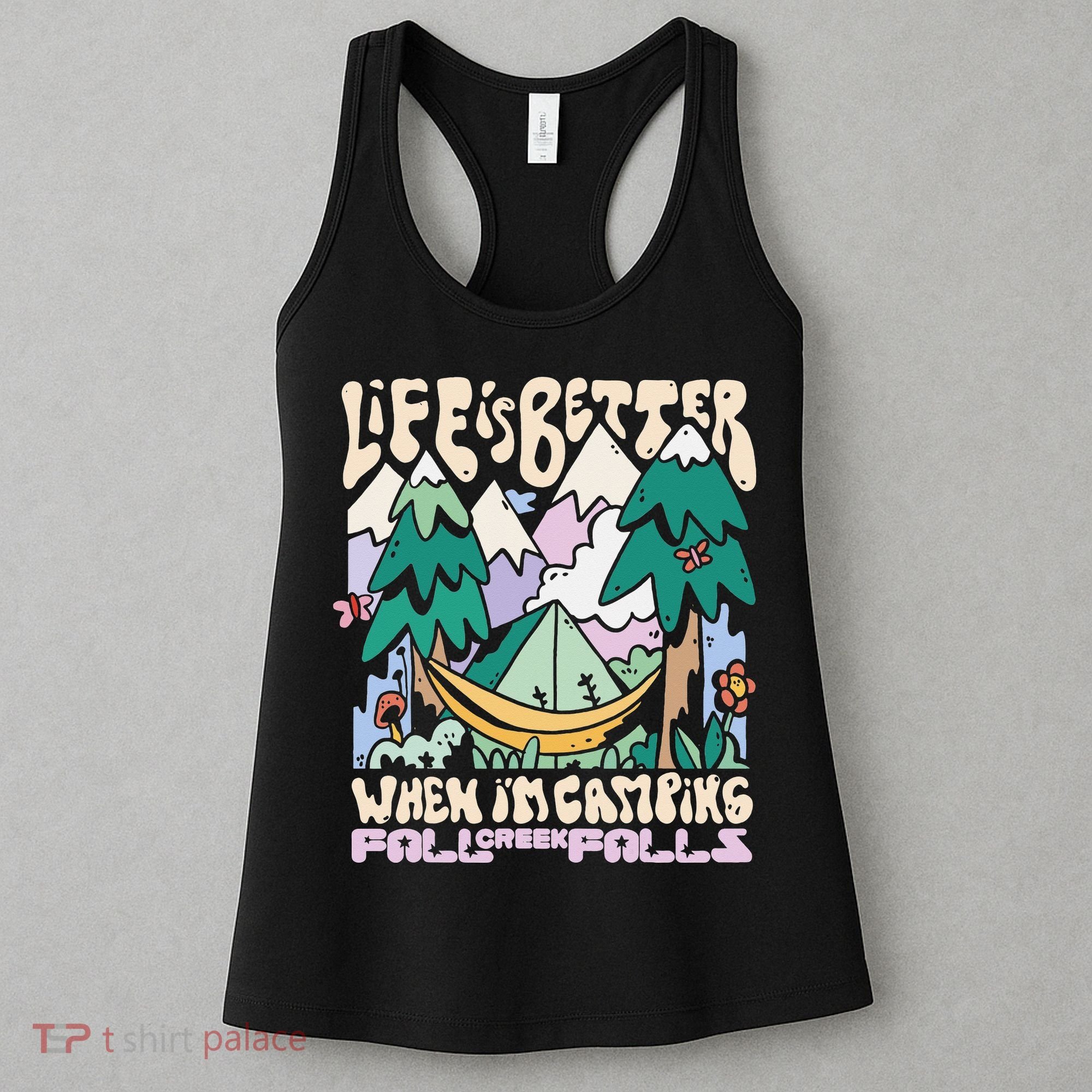 Mountains Fall Creek Falls Tennessee Camping Women's Tank Top