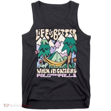 Mountains Fall Creek Falls Tennessee Camping Tank Top