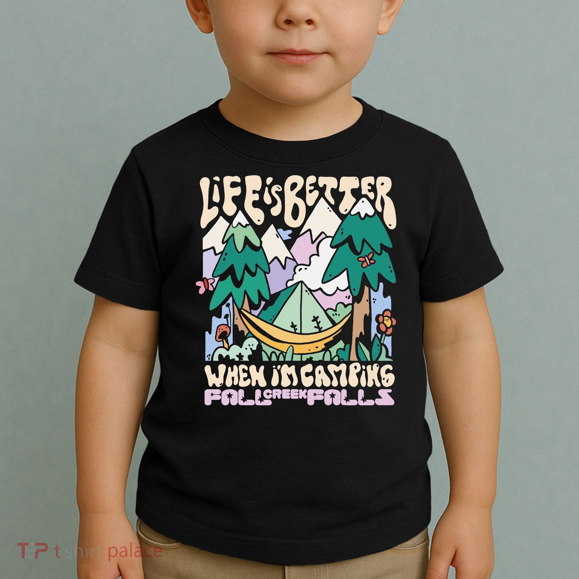 Mountains Fall Creek Falls Tennessee Camping Toddler T-Shirt