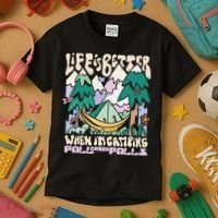 Mountains Fall Creek Falls Tennessee Camping Kids T-Shirt thumb 3