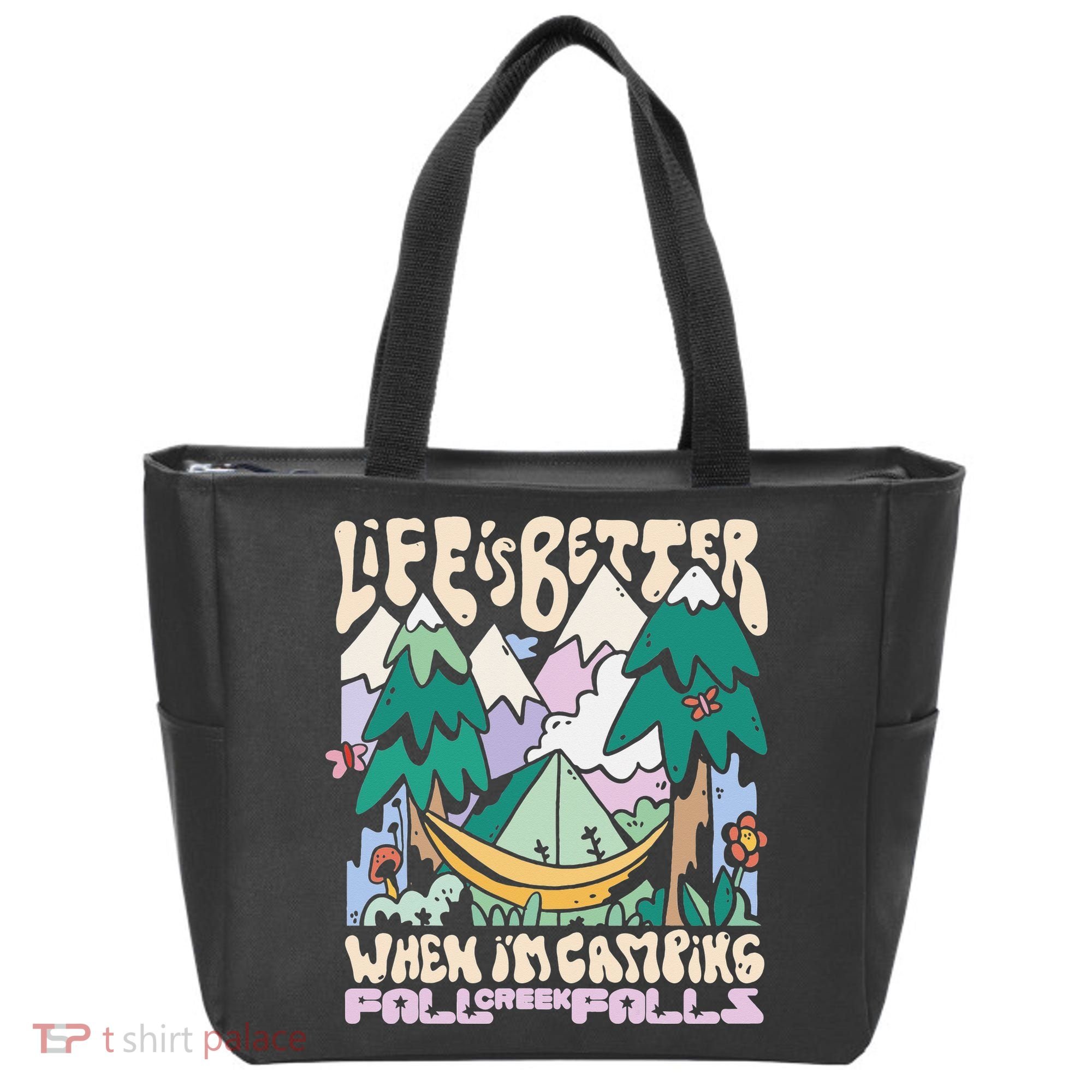 Mountains Fall Creek Falls Tennessee Camping Tote Bag