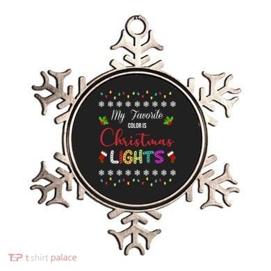 My Favorite Color Is Christmas Lights Ornament