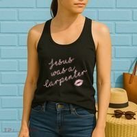 Music Festival Clothing Women Jesus Was A Carpenter Women's Tank Top thumb 2
