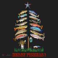 Merry Fishmas Christmas Fish Tree Meaningful Gift Women's Sweatshirt thumb 2