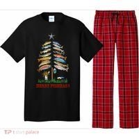 Merry Fishmas Christmas Fish Tree Meaningful Gift Pajama Set thumb 0