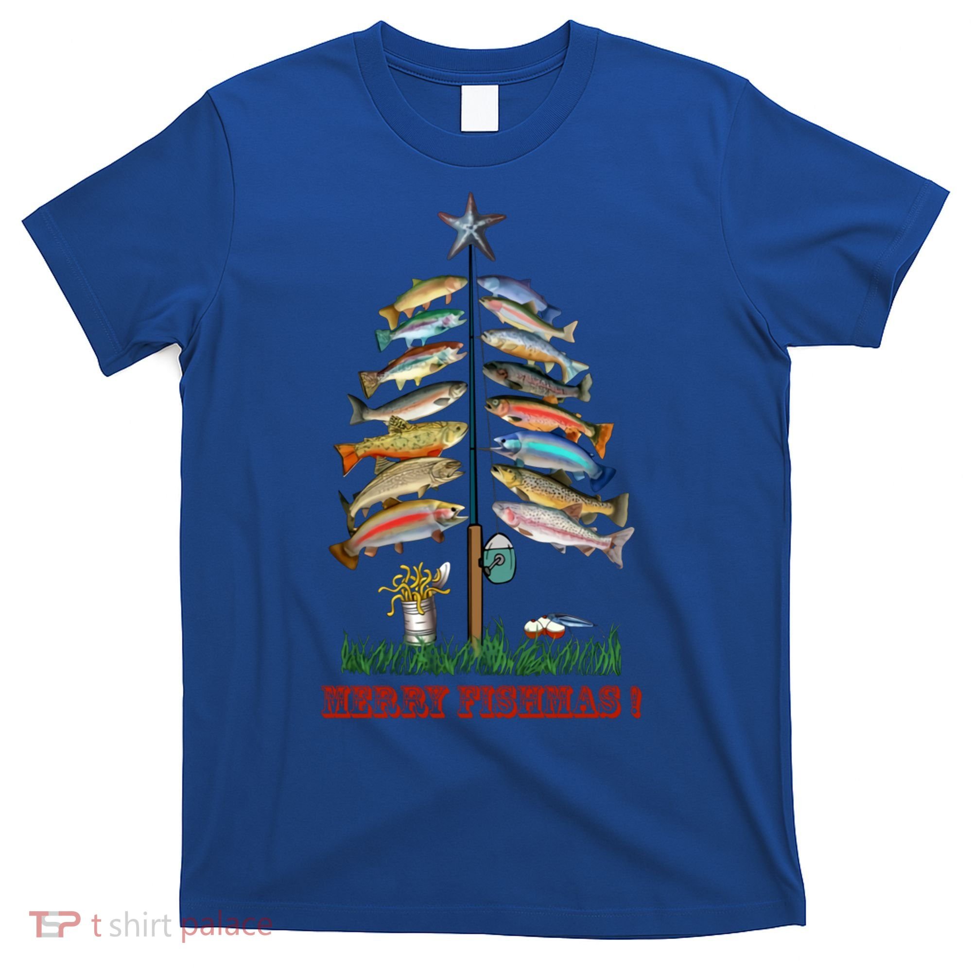 Merry Fishmas Christmas Fish Tree Meaningful Gift T-Shirt