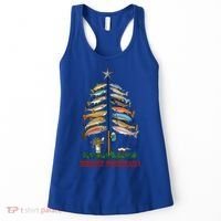Merry Fishmas Christmas Fish Tree Meaningful Gift Women's Tank Top thumb 0