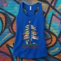 Merry Fishmas Christmas Fish Tree Meaningful Gift Women's Tank Top thumb 3