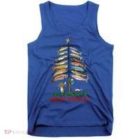 Merry Fishmas Christmas Fish Tree Meaningful Gift Tank Top thumb 0