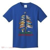 Merry Fishmas Christmas Fish Tree Meaningful Gift Kids T-Shirt thumb 0