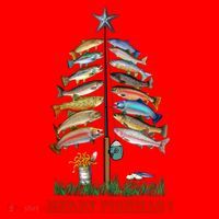 Merry Fishmas Christmas Fish Tree Meaningful Gift Santa Hat thumb 1