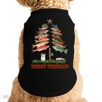 Merry Fishmas Christmas Fish Tree Gift Doggie Tank thumb 0