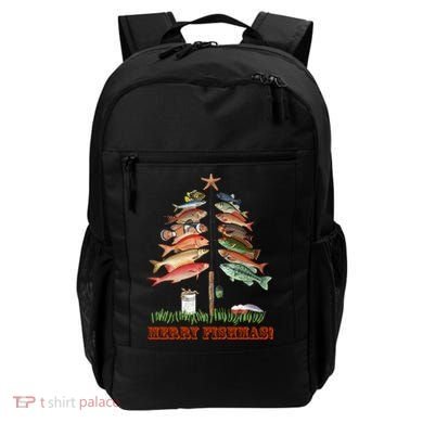 Merry Fishmas Christmas Fish Tree Gift Backpack