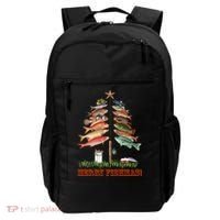 Merry Fishmas Christmas Fish Tree Gift Backpack thumb 0