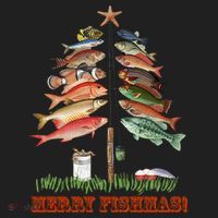 Merry Fishmas Christmas Fish Tree Gift Hat thumb 2
