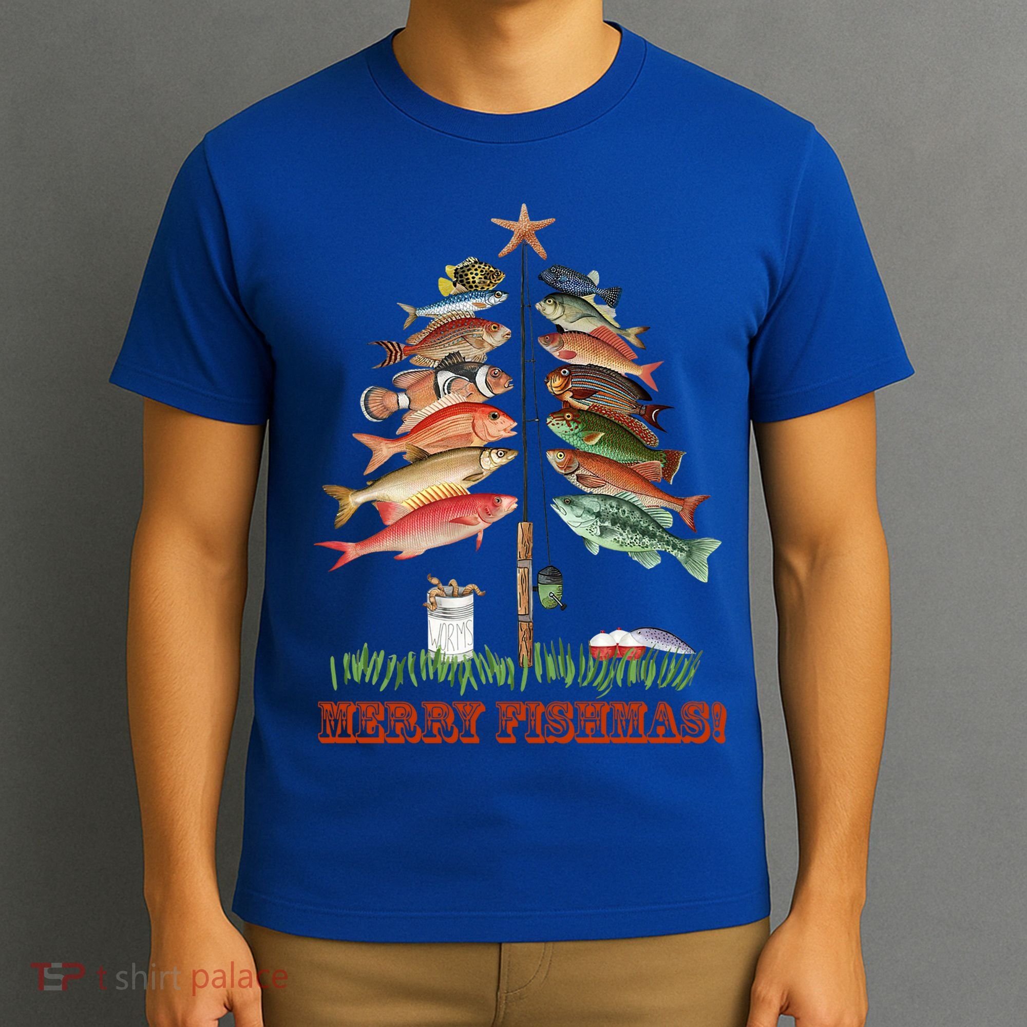 Merry Fishmas Christmas Fish Tree Gift T-Shirt