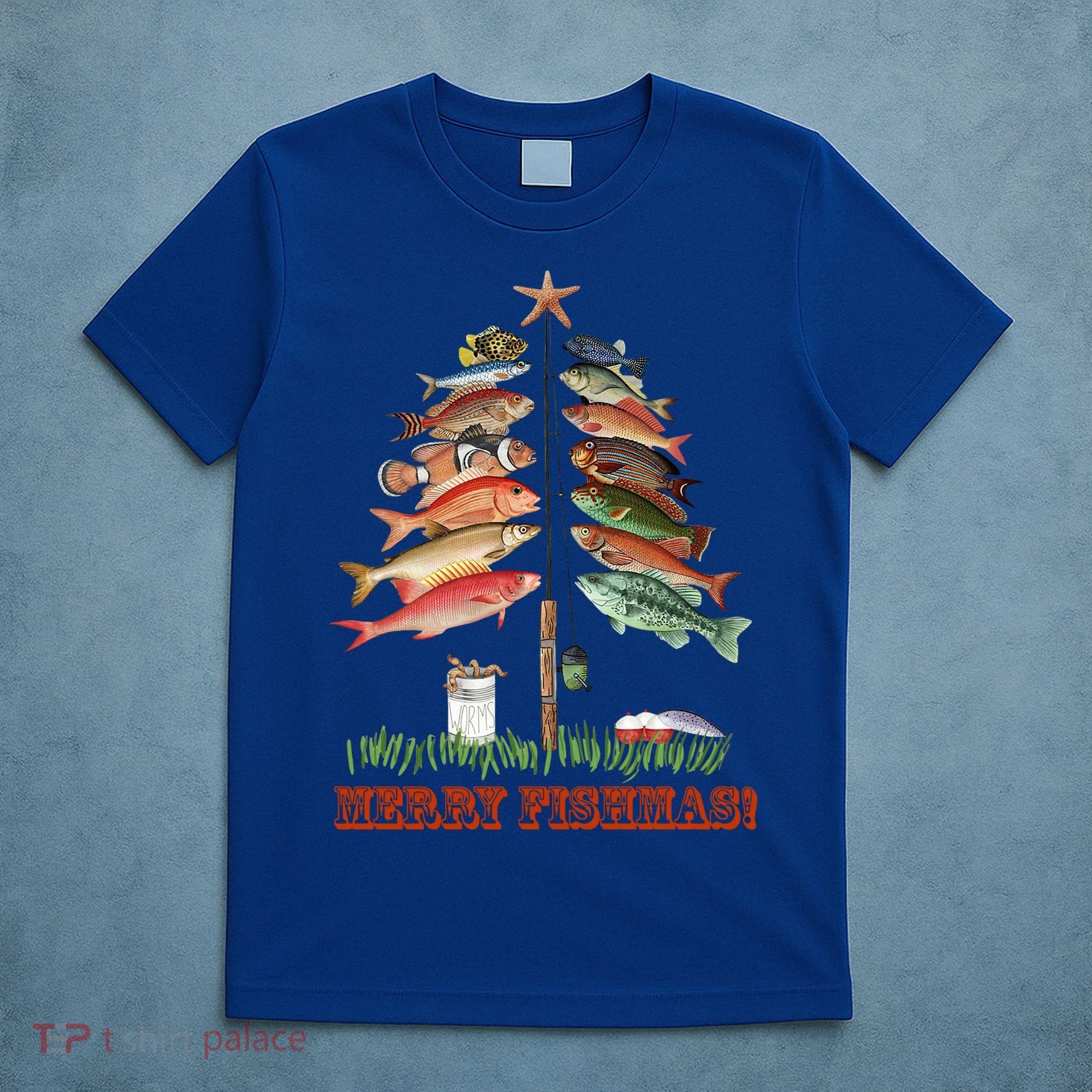 Merry Fishmas Christmas Fish Tree Gift T-Shirt