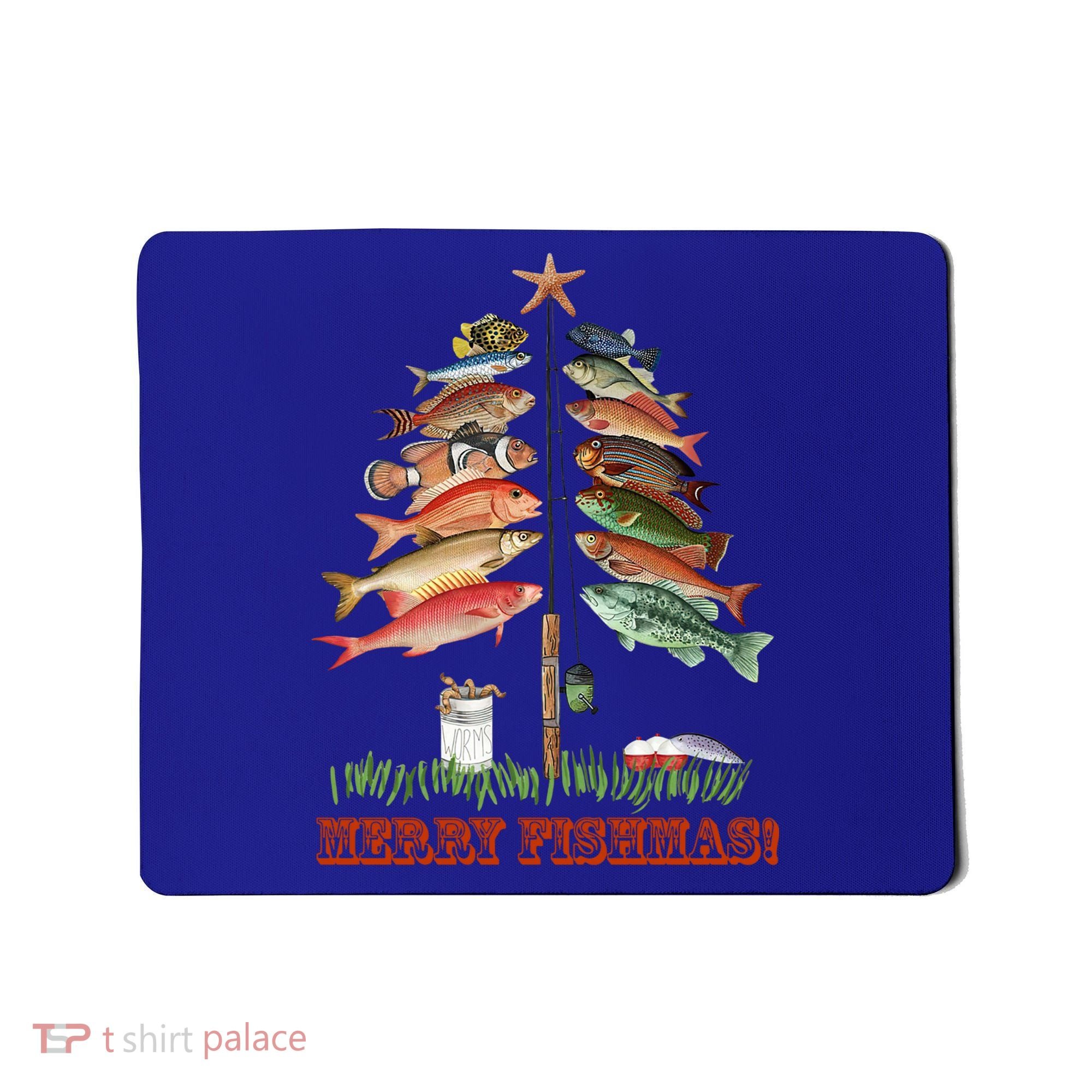 Merry Fishmas Christmas Fish Tree Gift Mousepad