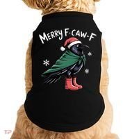 Merry F-Caw-F Christmas! Doggie Tank thumb 0