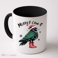 Merry F-Caw-F Christmas! Coffee Mug thumb 0