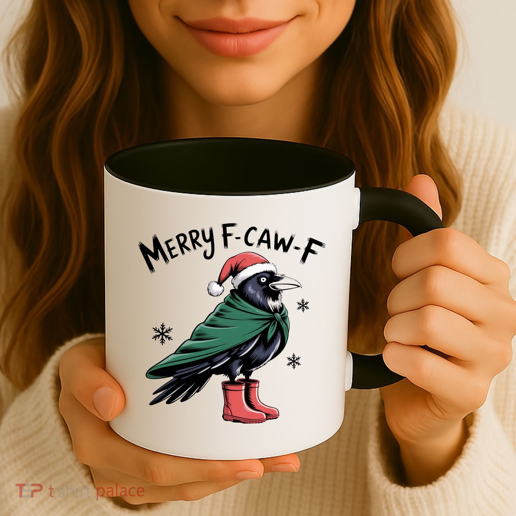 Merry F-Caw-F Christmas! Coffee Mug