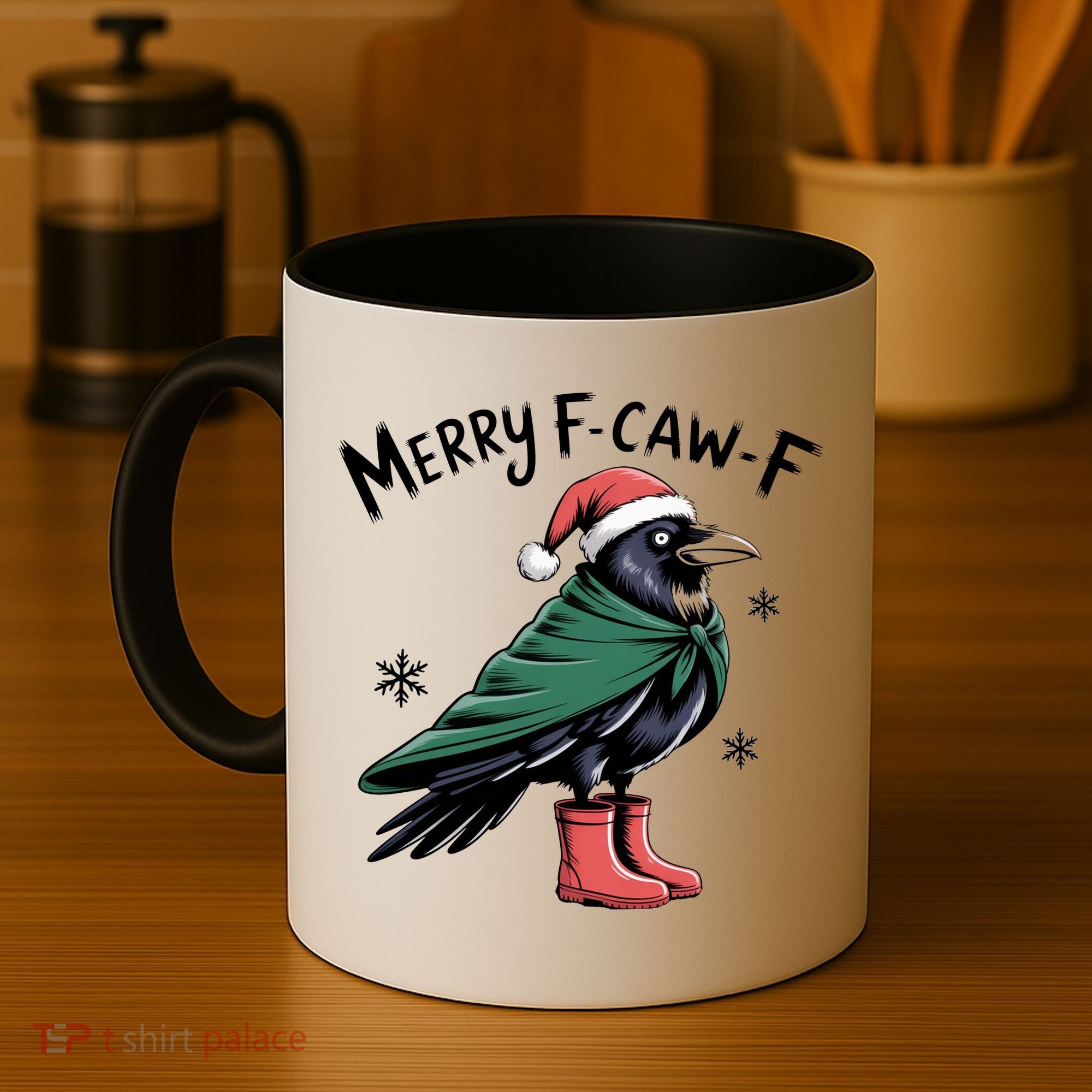 Merry F-Caw-F Christmas! Coffee Mug