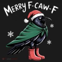 Merry F-Caw-F Christmas! Women's Hoodie thumb 2