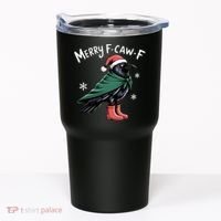 Merry F-Caw-F Christmas! Tumbler thumb 0