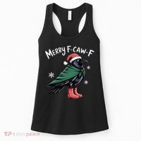 Merry F-Caw-F Christmas! Women's Tank Top thumb 0