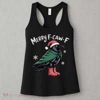 Merry F-Caw-F Christmas! Women's Tank Top thumb 3