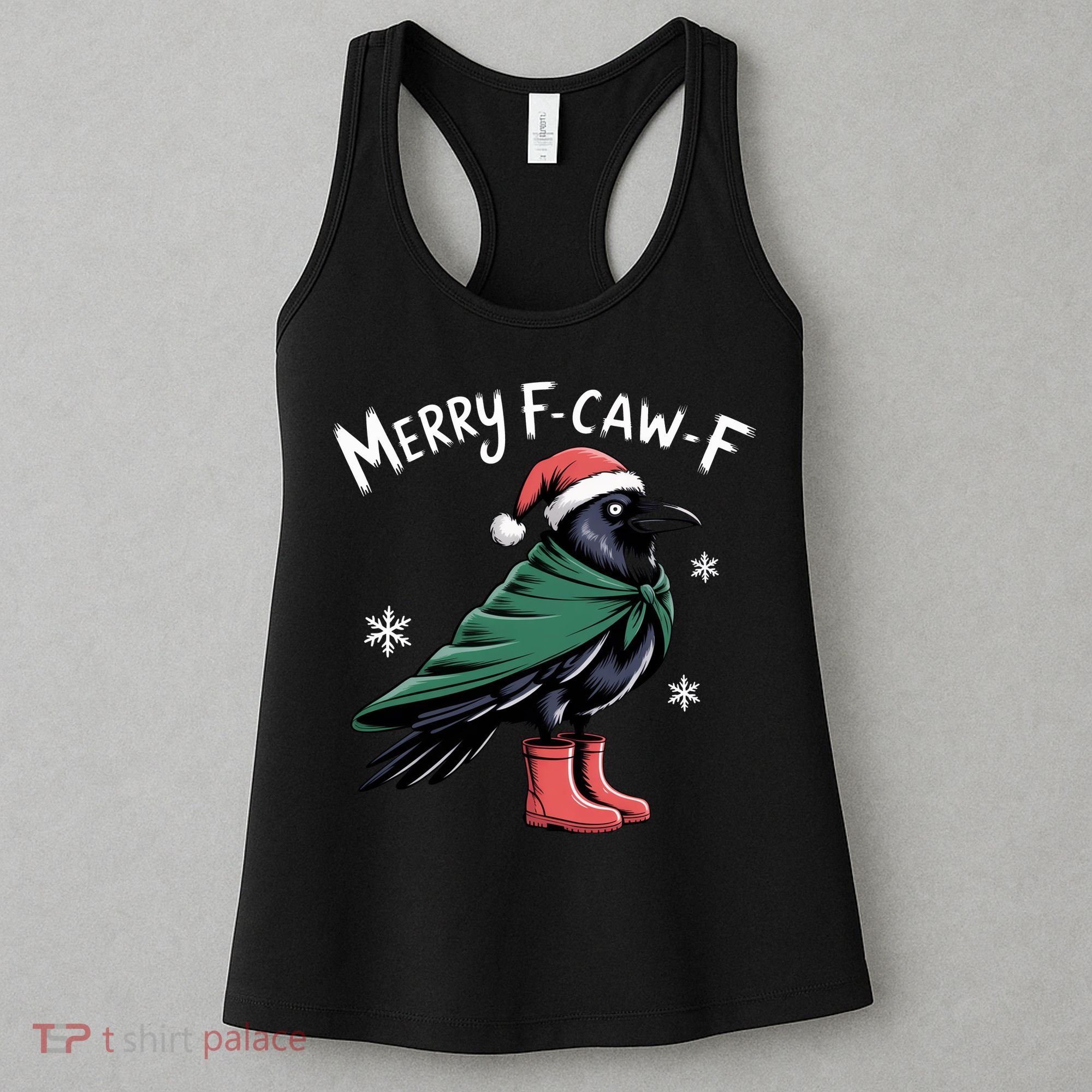 Merry F-Caw-F Christmas! Women's Tank Top