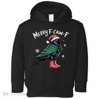 Merry F-Caw-F Christmas! Toddler Hoodie thumb 0