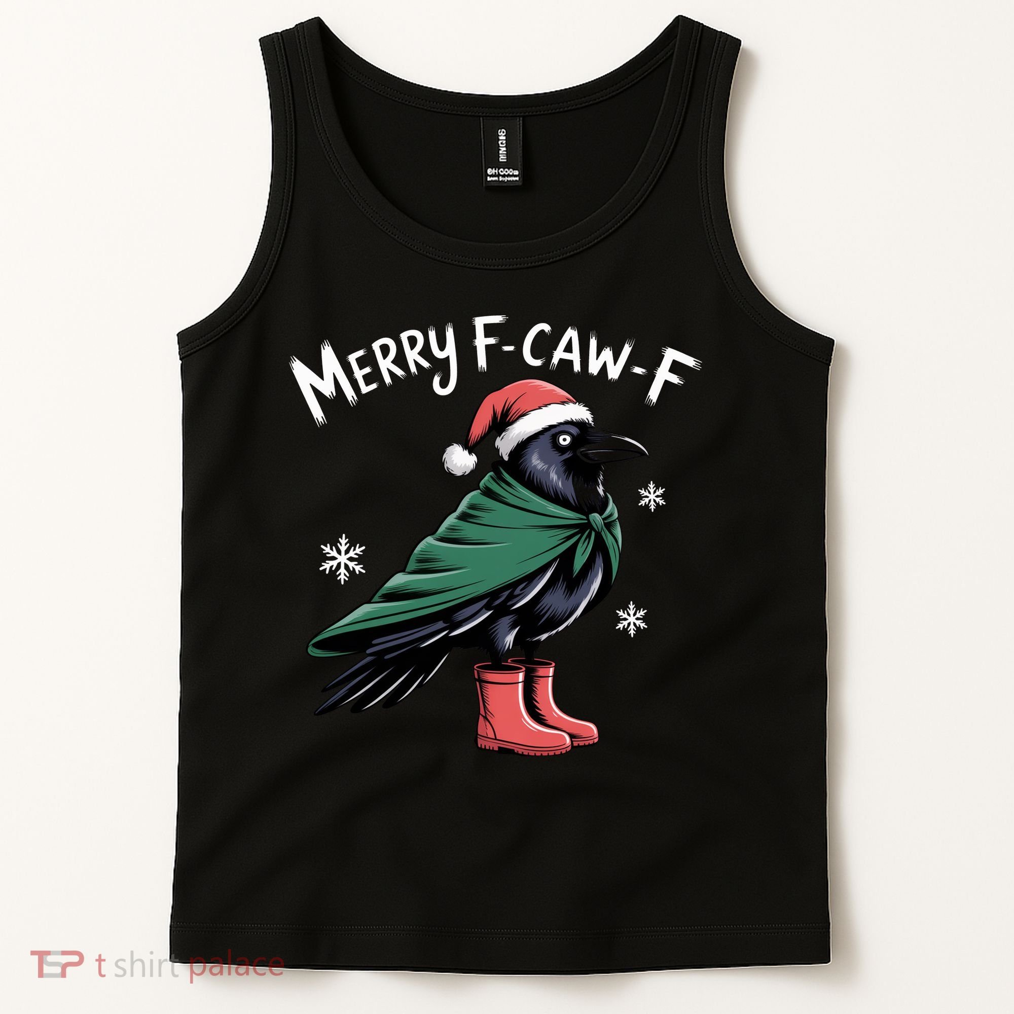 Merry F-Caw-F Christmas! Tank Top