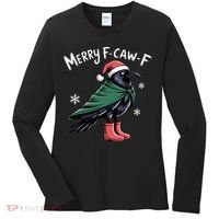 Merry F-Caw-F Christmas! Women's Long Sleeve Shirt thumb 0