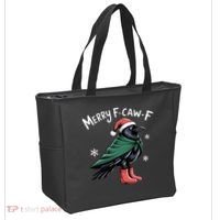 Merry F-Caw-F Christmas! Tote Bag thumb 2