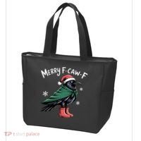 Merry F-Caw-F Christmas! Tote Bag thumb 3