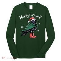 Merry F-Caw-F Christmas! Long Sleeve Shirt thumb 0